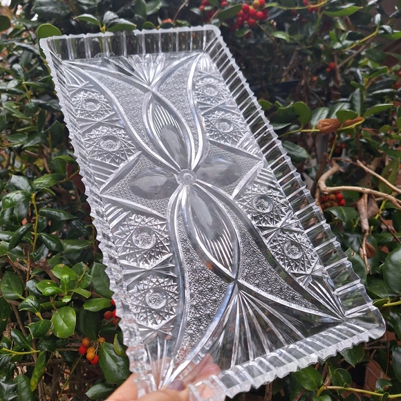 Vintage Lucite Tray MCM Vanity Platter Mid Century Modern Clear Acrylic Plastic - Picture 7 of 16